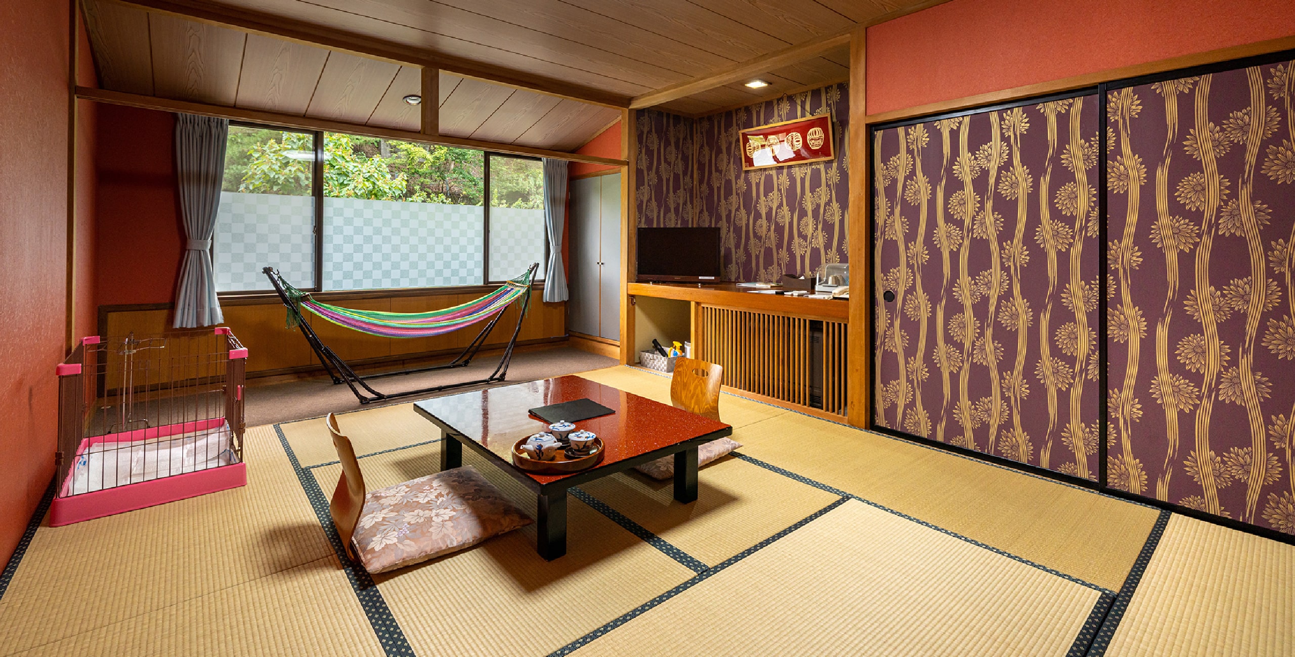 全客室ペット対応!わんちゃんと一緒にお寛ぎください