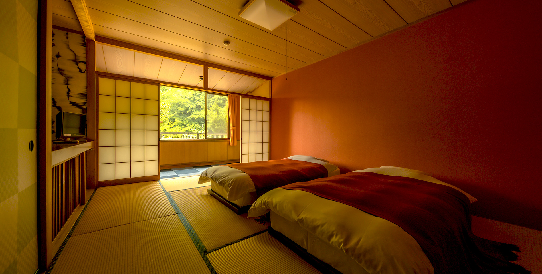 源泉かけ流し風呂+屋外ドッグラン付き特別室